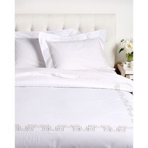 Dea Italian Linens Greek Embroidered Duvet Set
